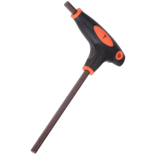 Image of TA-VIGOR 1Pcs 7mm T-Handle Hex Key Wrench, Dual-End T-Bar Metric Allen Wrench Tool, S2 Steel for Bike, Furniture, and Mechanical Repair