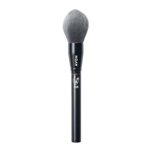 Image of Avon All-Over Face Brush, Make-Up Brush for Flawless Application, Layering, Diffusing and Blending of Powders, Vegan Friendly with a Handle Made from Recycled Plastic.