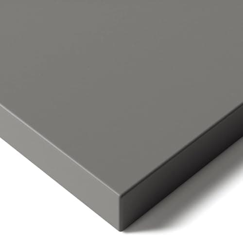 Image of Desktronic Table Top 160 x 80 cm Desk Top - Perfect for Height-Adjustable Desks, Dining Tables and More - Made in Europe - 25 mm Sturdy Table Top Durable (Grey)