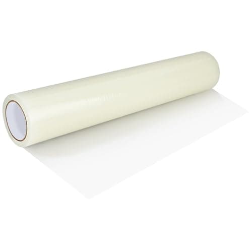Image of CROWNSHOP Carpet Protector Roll Carpet Protector Film 60cm x 100m Self Adhesive Carpet Floor Protection Film Clear Heavy Duty Puncture Water Resistant for Floor Protection