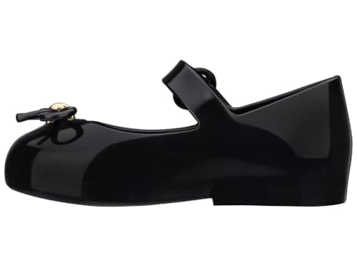 Image of Melissa - Unisex-Child Mini Sweet Love Bb Flats, Color Black, Size: 10 UK