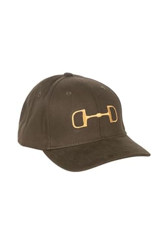 Image of Rydale Unisex Baseball Cap Snaffle Embroidered One Size Hat Men's Ladies Hats (UK, Alpha, One Size, Khaki)