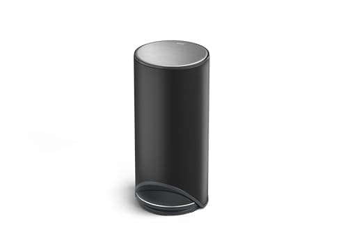 Image of Joseph Joseph Arc 30L Pedal Bin, Easy Push, Odour Seal, Soft-Close, Fingerprint-Proof, Removable Bucket, Carbon Black