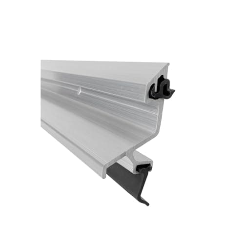 Image of Exitex Exeplex Rain Deflector 914mm (36") – Aluminium Door Draught Excluder, Weather Bar with Fixings Included (Silver)
