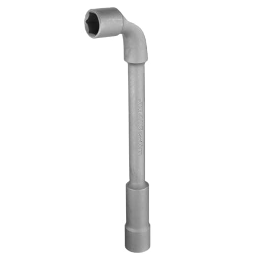Image of sourcing map L Shaped Angled Hex Socket Wrench 15mm CR-V Double Ended Metric 6 Point Tubular Socket Spanner for General Repairing, Pipeline, Bicycle Car Maintenance