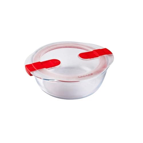 Image of Pyrex Cook & Heat Round Dish with Lid - 200mm dia 1Ltr