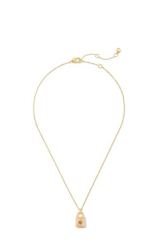 Image of Kate Spade New York mini pendant, White Gold