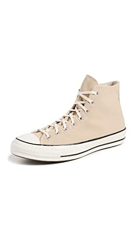 Image of Converse Men's Chuck 70 Sneakers, Oat Milk/Egret/Black, 9.5 Medium US, Oat Milk/Egret/Black, 9.5 UK