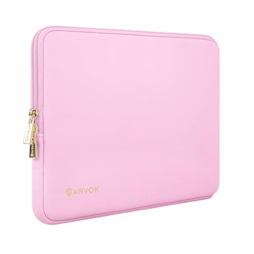 Image of ARVOK 13 13.3 inch Laptop Sleeve Case,Waterproof Laptop Notebook Cover for MacBook Air MacBook Pro 13 14 inch, Computer Carrying Bag for HP ThinkPad Dell Lenovo Asus Acer MSI, Pink