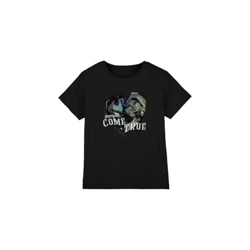 Image of The Nightmare Before Christmas Boys Come True Unisex Kids T-Shirt, Black, 5-6 Years UK