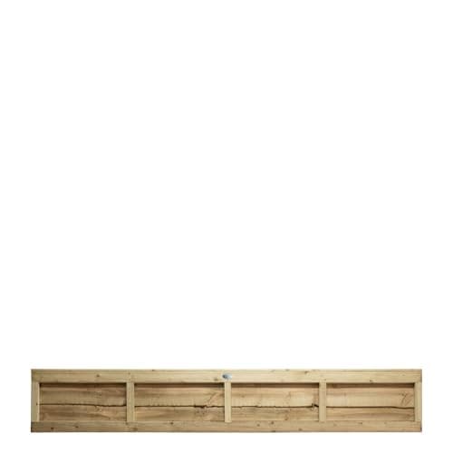 Image of Premier Lap Wooden Fence Panel Overlapping Waney Larch, W: 6ft x H: 1ft Pressure Treated Timber for Outdoor Garden Privacy Screening & Boundary Fencing Wall Panels (182cm x 30cm)