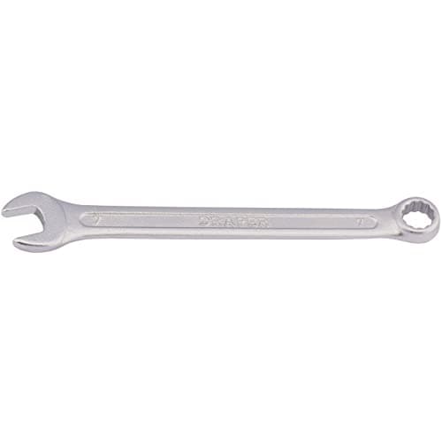 Image of Draper Redline 7mm Combination Spanner - 68029 - Metric Chrome Plated Tool