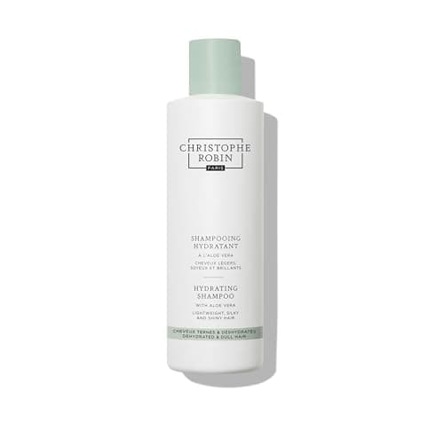 Image of Christophe Robin Hydrating Shampoo with Aloe Vera 250ml– 94% Natural Formula with Aloe Vera, Plant Amino Acids & Flaxseed – Lightweight, For Dry, Dull Hair