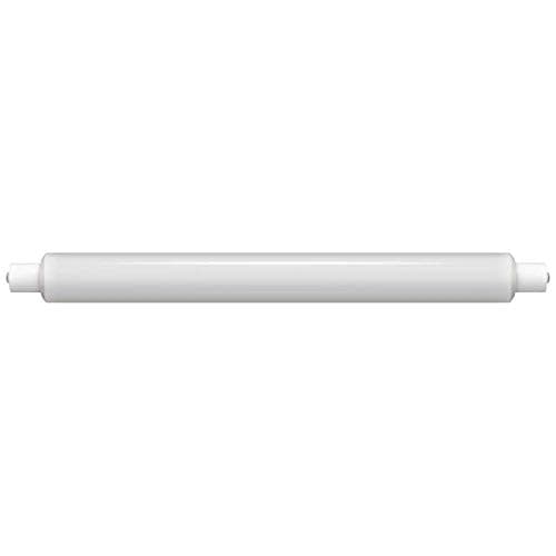 Image of Crompton Lamps LED 284mm DET Tubular 6W SCC-S15 (40W Equivalent) 4000K Cool White Opal 650lm Double-Ended Striplight Mirror-Light Picture-light Light Bulb