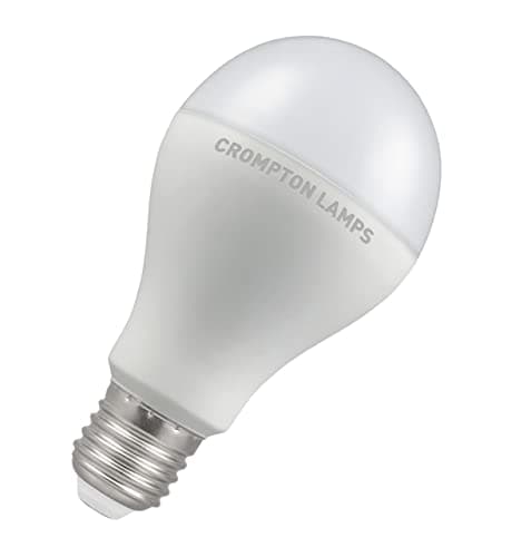 Image of Crompton Lamps LED GLS 14W ES-E27 Dimmable (100W Equivalent) 2700K Warm White Opal 1521lm ES Screw E27 Frosted Bright Light Bulb