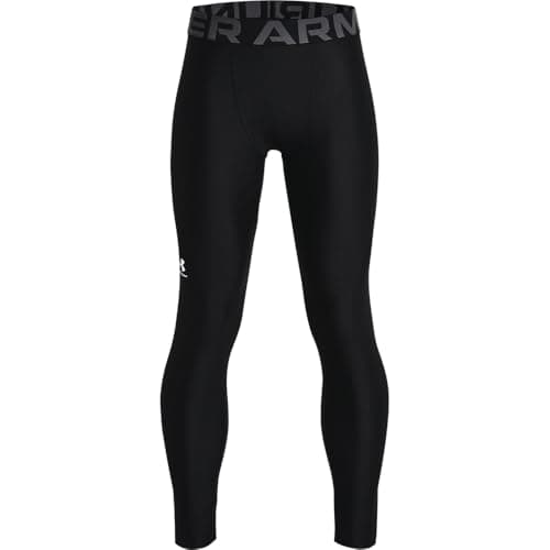Image of Under Armour UA HG Armour Leggings - Leggings - Bottoms - Black/White - Size: YMD