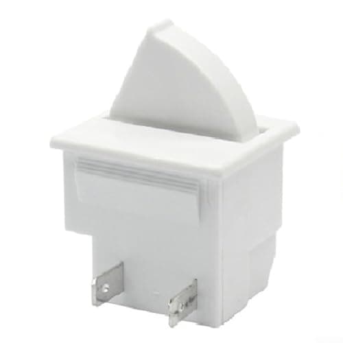 Image of Refrigerator Door Light Switch 2 Pin 5A 250V AC Normally Closed Plastic Replacement Part for Fridge Interior Lamp Control White Color For Wear Resistant Long(2 normally closed)