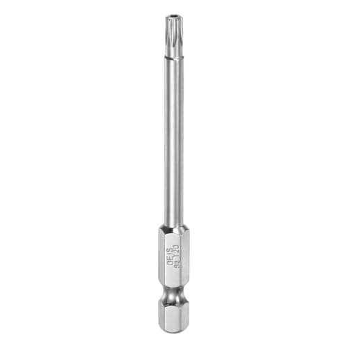 Image of sourcing map T20 Security Torx Bit 1/4" Hex Shank 3" Long S2 Steel Magnetic Tamper Resistant Star Bits Screwdriver Torx Head with Hole for Driver Drill Bits Remove Fastening Screws