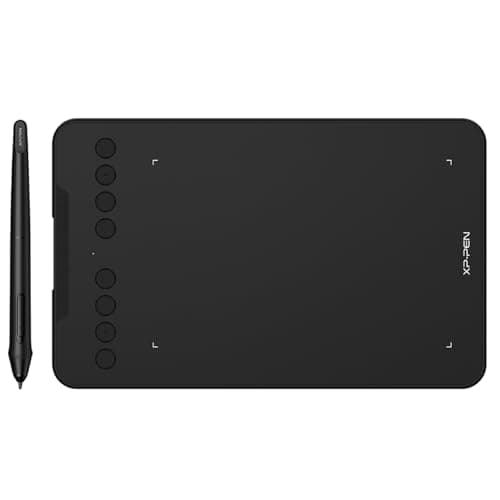 Image of XPPen Deco mini7 V2 Graphics Drawing Tablet with with 7" Working Area, 16,384 Pen Pressure Levels, Supports Windows, Mac and Android