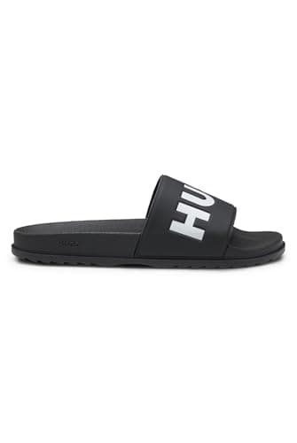 Image of HUGO Mens Match it Slides with logo strap Size 10