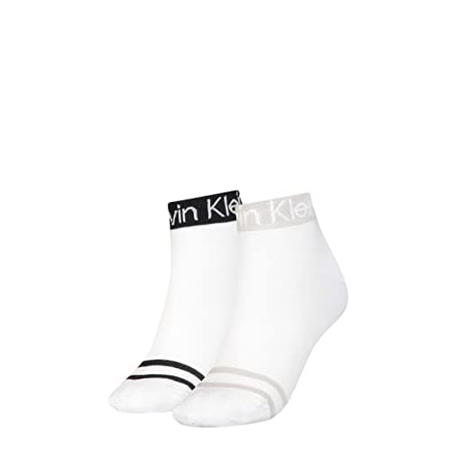 Image of Calvin Klein Women's Socks (Pack of 2), White, One Size