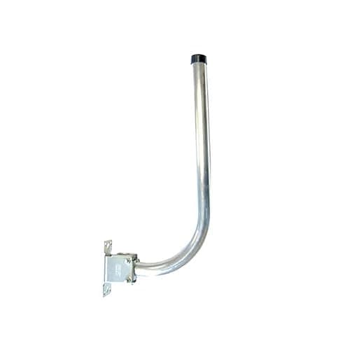 Image of KUMA J Pole Antenna Mount - 20 inch Steel Universal Aerial Pole for Outside TV Wifi Wireless Bridge Access Point Satellite Dish for Home Motorhome Caravan Boat - Attic Roof Wall Mounting Bracket