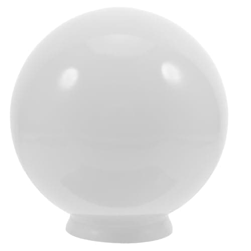 Image of SHERCHPRY Ceiling Fan Light Shades Glass Replacement in Elegant Spherical White Milk Glass Versatile Use for Pendant Lamp and Floor Lamp for Modern Home Lighting Fixtures