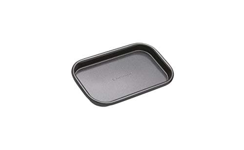 Image of MasterClass Single Portion Baking Tray with PTFE, PFOA and BPA Free Non Stick, Robust 1mm Thick Carbon Steel, , 16.5 x 10 cm, Grey