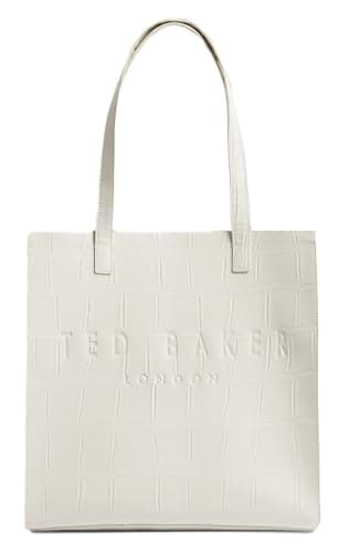 Image of Ted Baker handbag Reptcon Croc Effect Icon Bag Ivory creme-white