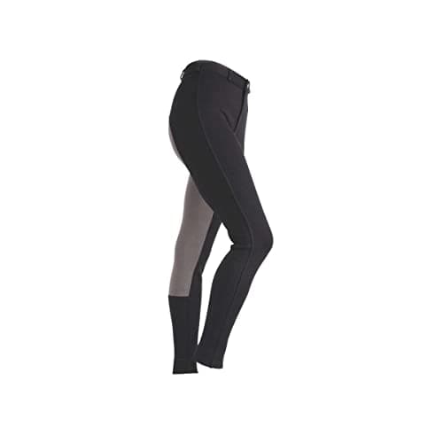 Image of Shires Wessex Two Tone Riding Jodhpurs in Black/Grey - Ladies 32, Blkgrey