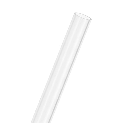 Image of M METERXITY Clear Plastic Tube, 12mm[0.47"] ID x 14mm[0.55"] OD High Impact Rigid Polycarbonate Round Pipes for Water Plumbing/Lighting/Aquariums/Models, Plastic Tubing [305mm/12IN]
