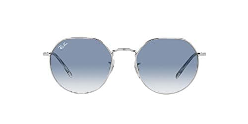 Image of Ray-Ban RB3565 Jack Round Sunglasses, Silver/Clear Gradient Blue, 55 mm