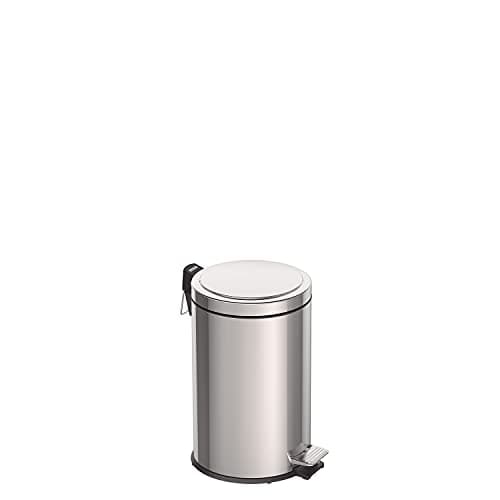 Image of Tramontina 12L Pedal Bin Stainless Steel Rubbish Bin with Lid, Removable Inner Bucket, 25.5 cm Diameter x 40 cm Height, 94538112