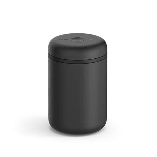 Image of Fellow Atmos Electric Vacuum Canister & Storage Container - Airtight Coffee & Food Storage Containers - Coffee Containers - 1.2 Liter - Matte Black