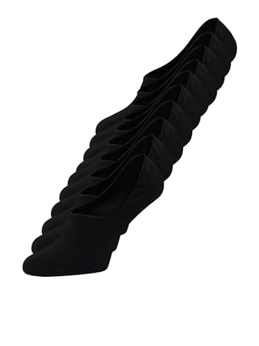 Image of JACK & JONES Mens 10 Pack Short Trainer Socks Black 7-12