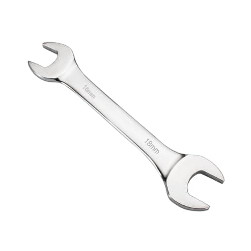 Image of Mandouer Double Open End Wrench, 16mm x 18mm Metric Spanner, Chrome Vanadium Steel Spanner for Automotive Maintenance, Bike Repair and General DIY (1-Piece)