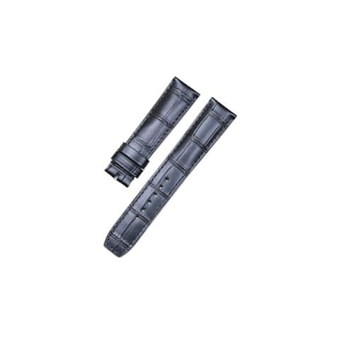 Image of BWBVHRHZY Watchband Leather Suitable Fit For Baume & Fit For Mercier Fit For HAMPTON/Fit For CLASSIMA Accessories Top Layer Leather Watch Belt 20/22mm(Nero,20mm)
