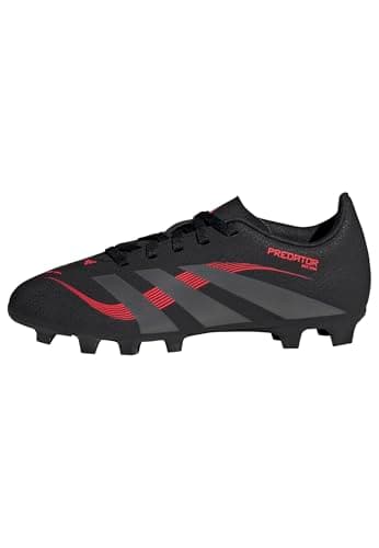 Image of adidas Unisex Club Firm Ground/Multi Ground Football Boots Kids, Core Black/Grey Four/Lucid Red, 3 UK