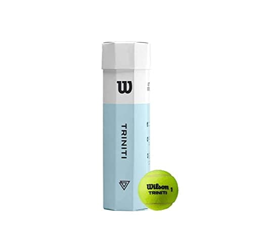 Image of Wilson Unisex Tennis Balls, Triniti, 100 percentage Recyclable Case, WRT125200, Blue, Set of 3 Balls