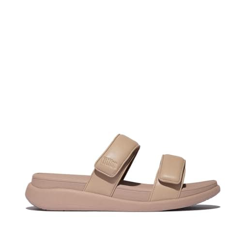 Image of Fitflop F-MODE GO ADJUSTABLE FLATFORM TWO-BAR SLIDES