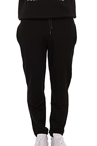 Image of Armani Exchange Men's Stretch French Terry Sports Trousers Not Applicable, Black (Black 1200), 26 (Manufacturer Size: X-Large)