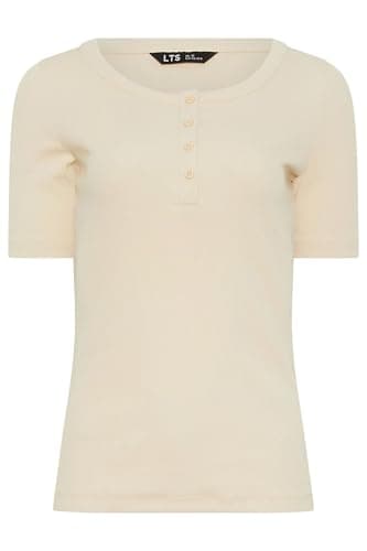 Image of Long Tall Sally - LTS Tall Yellow Ribbed Cotton T-Shirt - Women's