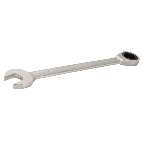 Image of Dapetz ® Fixed Head Ratchet Metric Spanner Open End Ring 27mm, Mirror Polished, Raised Panel Spanner, Chrome Vanadium Steel Under Narrow Space Condition Combination Spanner Suitable for Mechanics