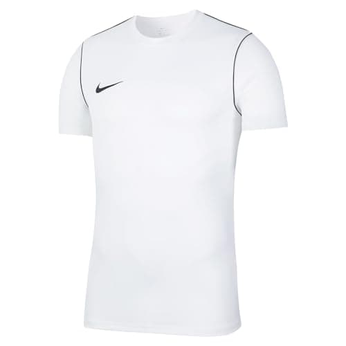 Image of NIKE Mens Dri-fit T-Shirt, White/Black/Black, M EU