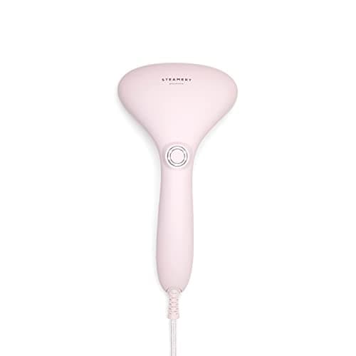 Image of Steamery Handheld Clothes Steamer Cirrus 2, 1500W, UK Plug, Stainless Steel Mouthpiece, 25 Second Fast Heat Up, Garment Wrinkles Remover, Pink