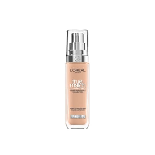 Image of L'Oreal Paris True Match Liquid Foundation, Skincare Infused with Hyaluronic Acid, SPF 16, Available in 46 Shades, Suitable for All Skin Types, 5C Rose Sand, 30 ml