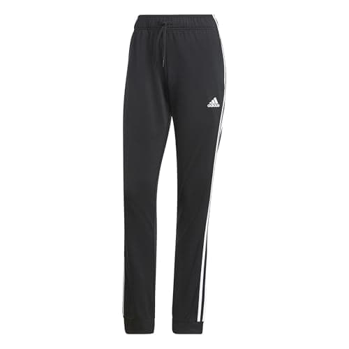 Image of adidas Women's Standard Essentials Warm-Up Slim Tapered 3-Stripes Tracksuit Bottoms, Black, Small