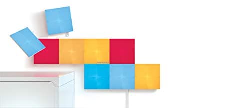 Image of Nanoleaf Canvas Starter Kit, 9 Light Squares, Smart LED RGBW Wall Lights - Modular Wi-Fi Colour Changing Mood Light Panels, Works with Alexa Google Assistant Apple Homekit, for Room Decor & Gaming