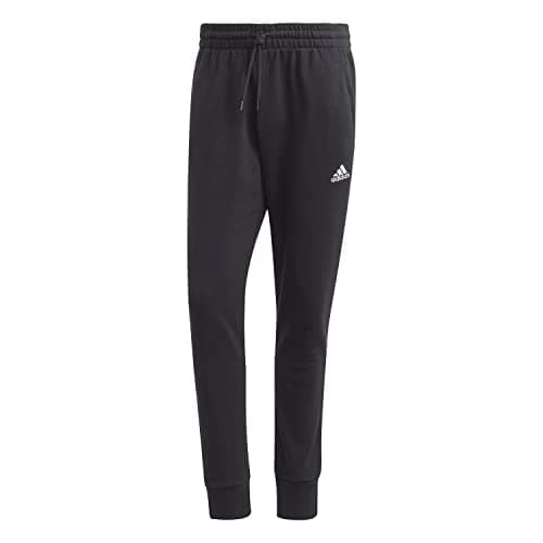 Image of adidas Men's Essentials French Terry Tapered Cuff Pants, Black, S
