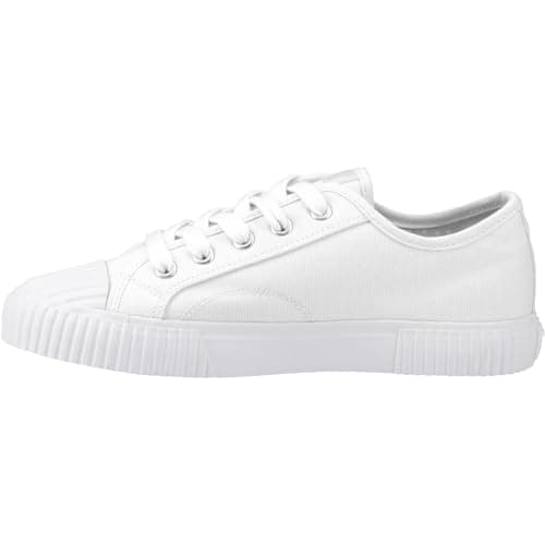 Image of Hush Puppies Female Freya Canvas Trainer, White,7